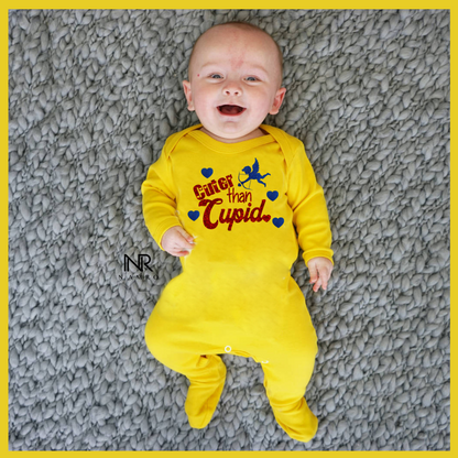 "Sweet custom name jumpsuit for celebrating valentine's day."
