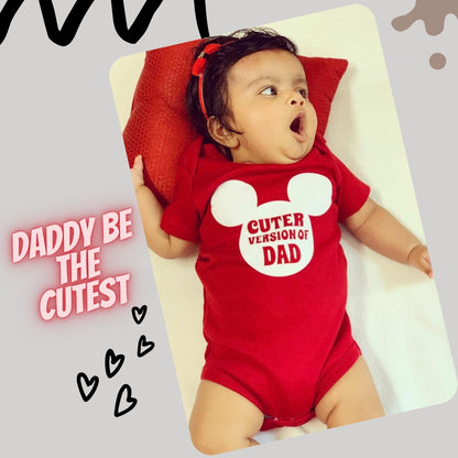 "Personalized onesie for baby, perfect for Dad Desgin."
