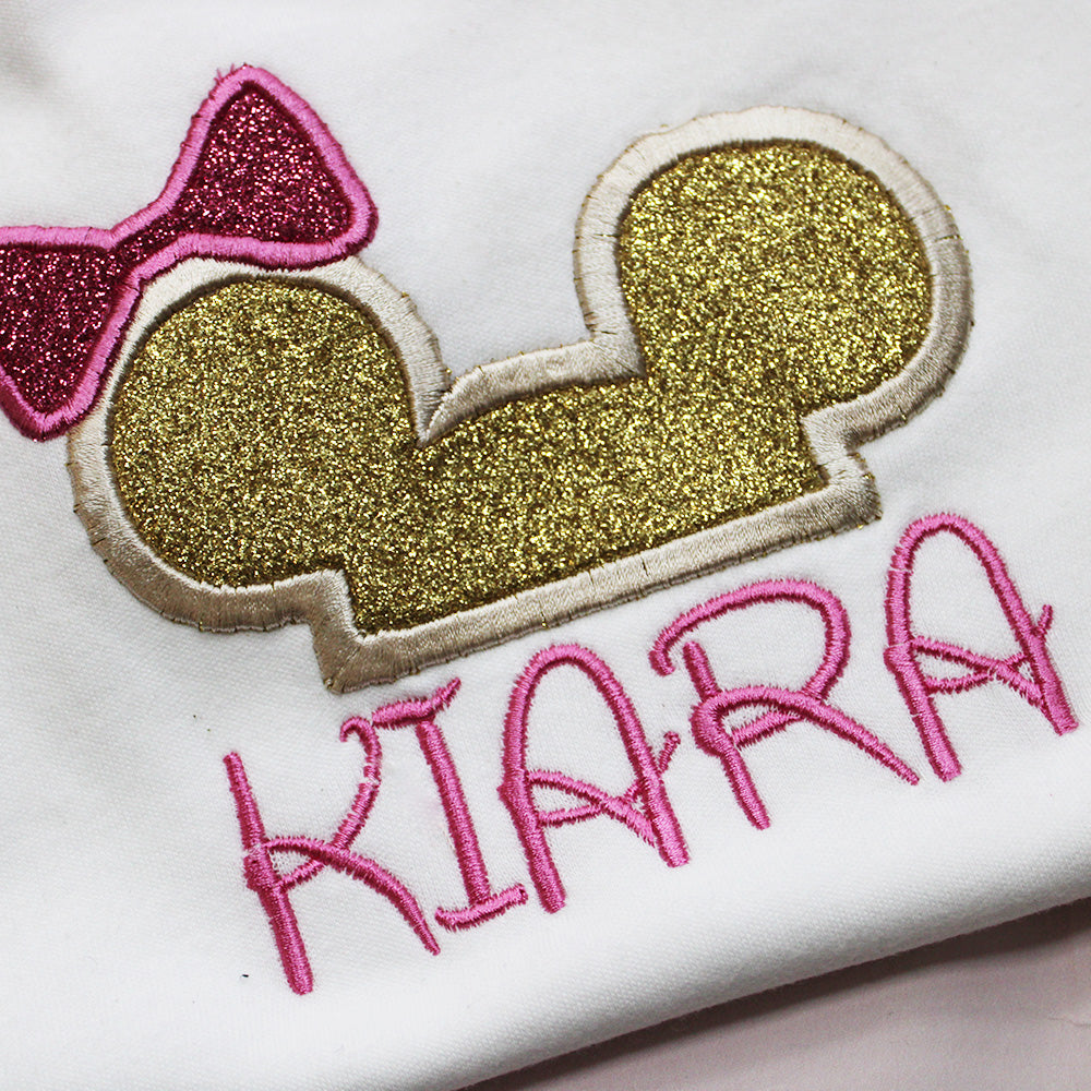 Disney Baby Girl Custom Name (Embroidery)