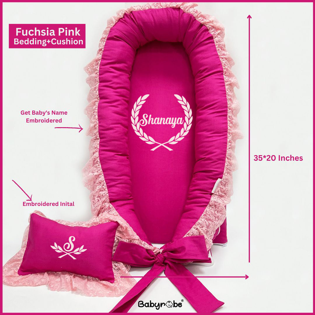 Babyrobe Fuchsia Pink Bedding+Cushion