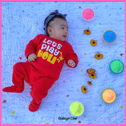 Let's Play Holi – Baby robe by namro - Main Image