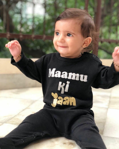 "Soft and comfortable baby jumpsuit with custom name and design"

