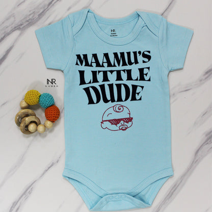 "Soft and comfortable baby onesie with custom name." 