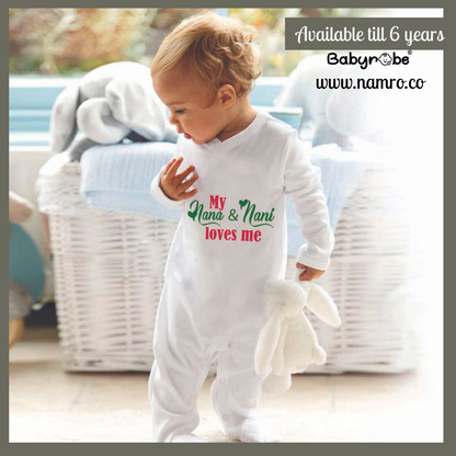"Adorable custom jumpsuit for babies with unique artwork and cozy fit."