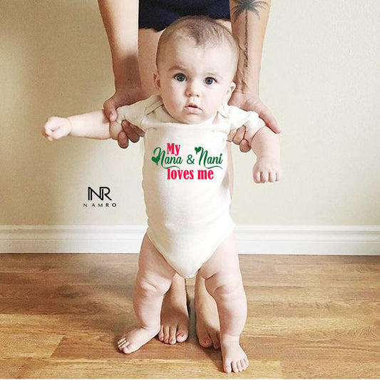 "Soft and comfortable baby onesie with custom name and design."