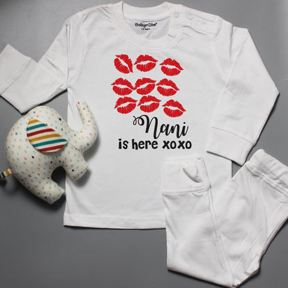  "Adorable, high-quality baby T-Shirt & Pajama Set with a custom."