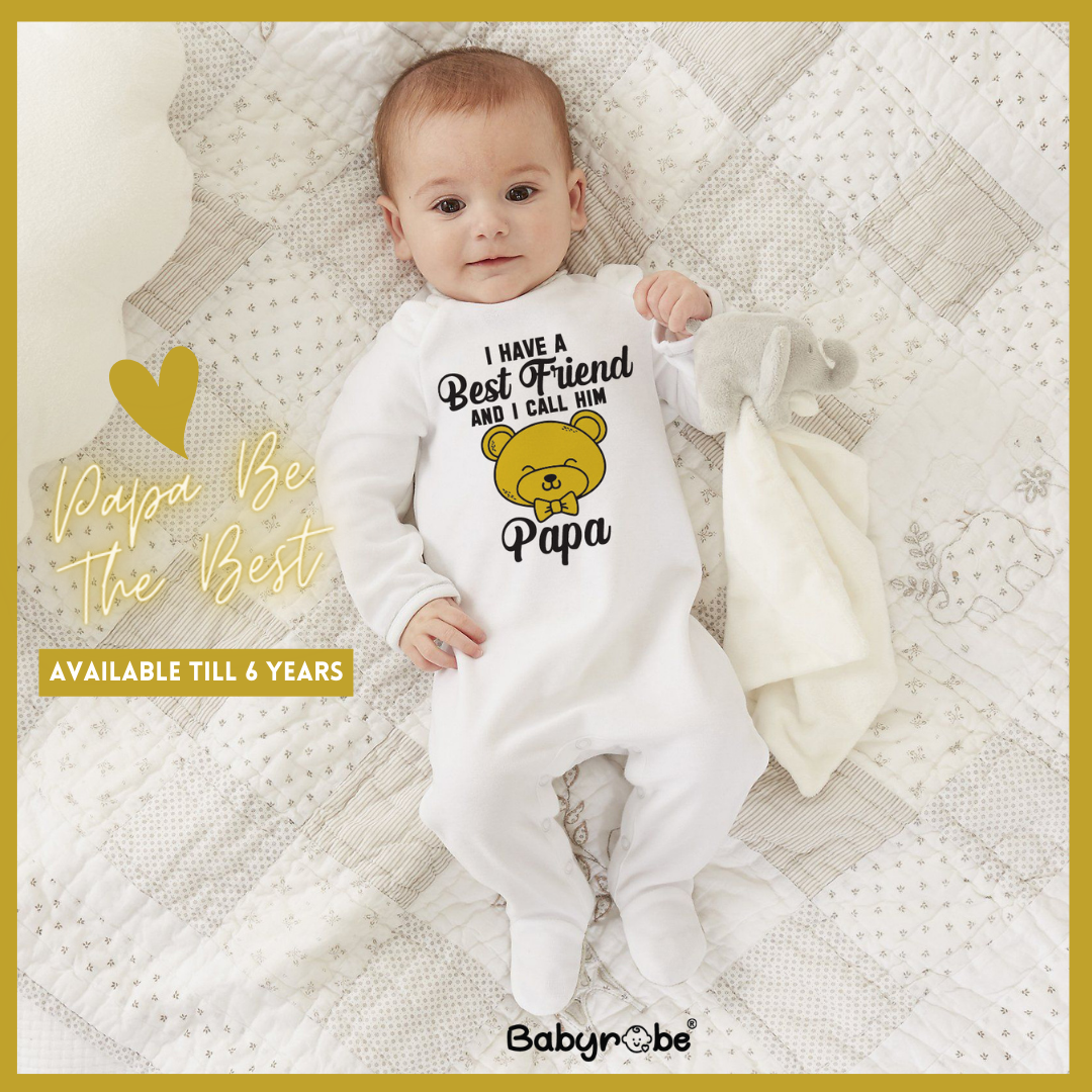 Papa Best Friend – Baby robe by namro - Main Image