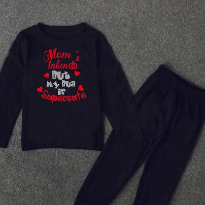 
"Adorable custom T-Shirt & Pajama Set for babies with unique artwork and cozy fit."