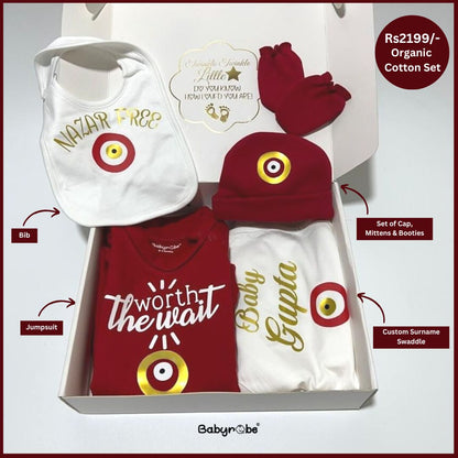 "Personalized baby onesie featuring a unique design and breathable fabric, Soft and comfortable baby jumpsuit set"