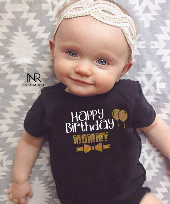 Happy birthday mommy baby on sale outfit