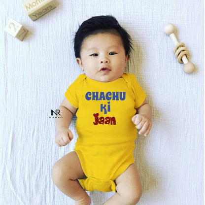 "Cute baby romper with a custom graphic and soft cotton fabric"
