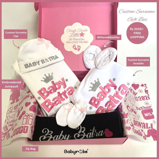 Custom Surname Baby Girl (Gift Box)