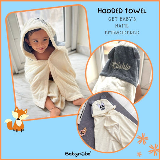 Disney Soft Hooded Towel (Customise Baby's Name)
