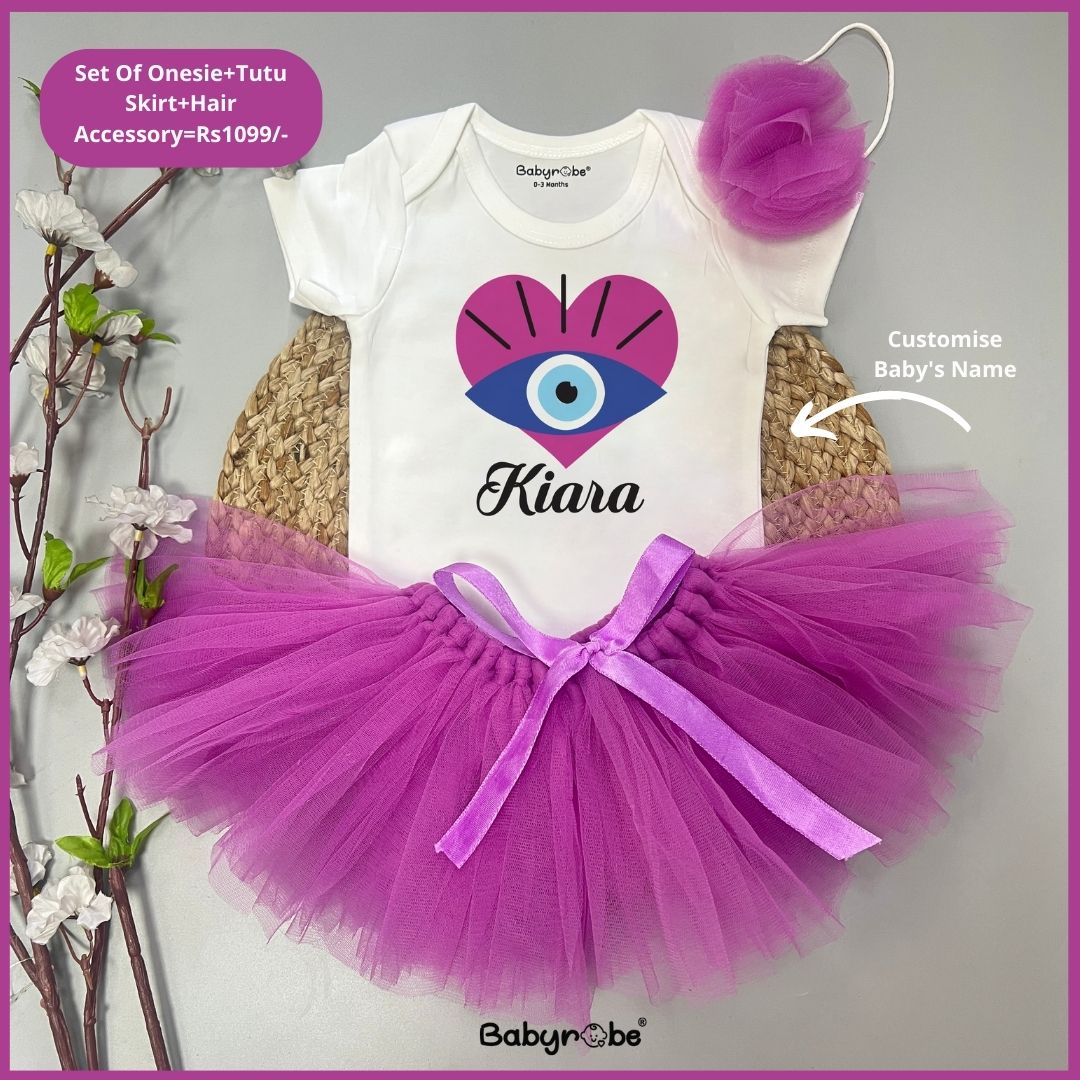 "Soft and comfortable baby skirt set, Personalized baby onesie,  custom graphic and soft cotton fabric"
