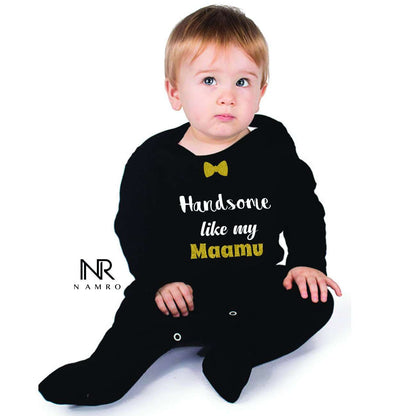 "Cute baby Jumpsuit with a custom graphic and soft cotton fabric."