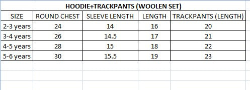 I'm Two Handsome (Hoodie+Trackpants Woolen Set)