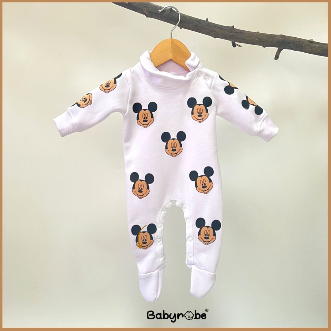 CozyChic® Classic Disney Infant Mickey Playsuit