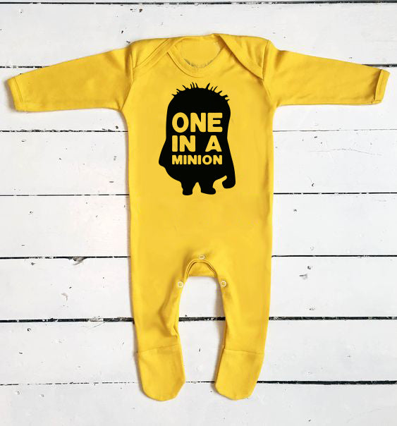 Minion sales baby sleepsuit