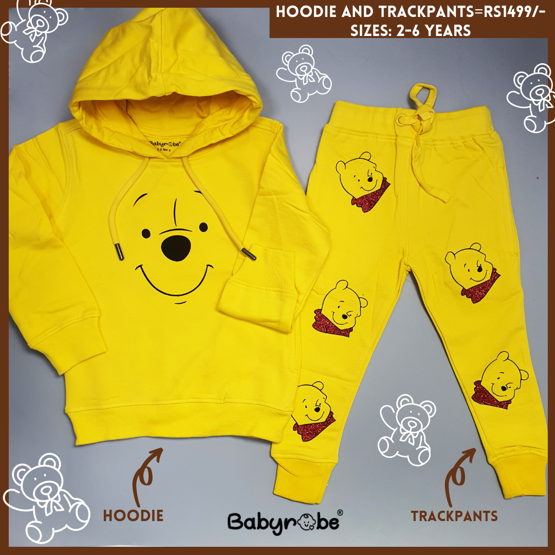 Pooh It Up (Hoodie+Trackpants Woolen Set)