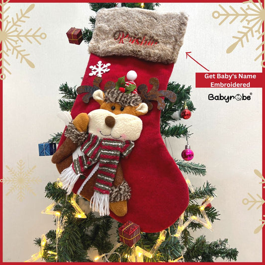 "Celebrate Christmas  day with a personalized stockingba baby name ."