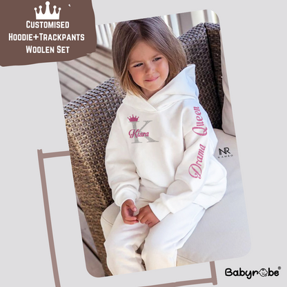 Custom Name Drama Queen  Woolen Set