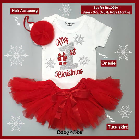 My 1st Christmas (Onesie+Tutu Skirt)