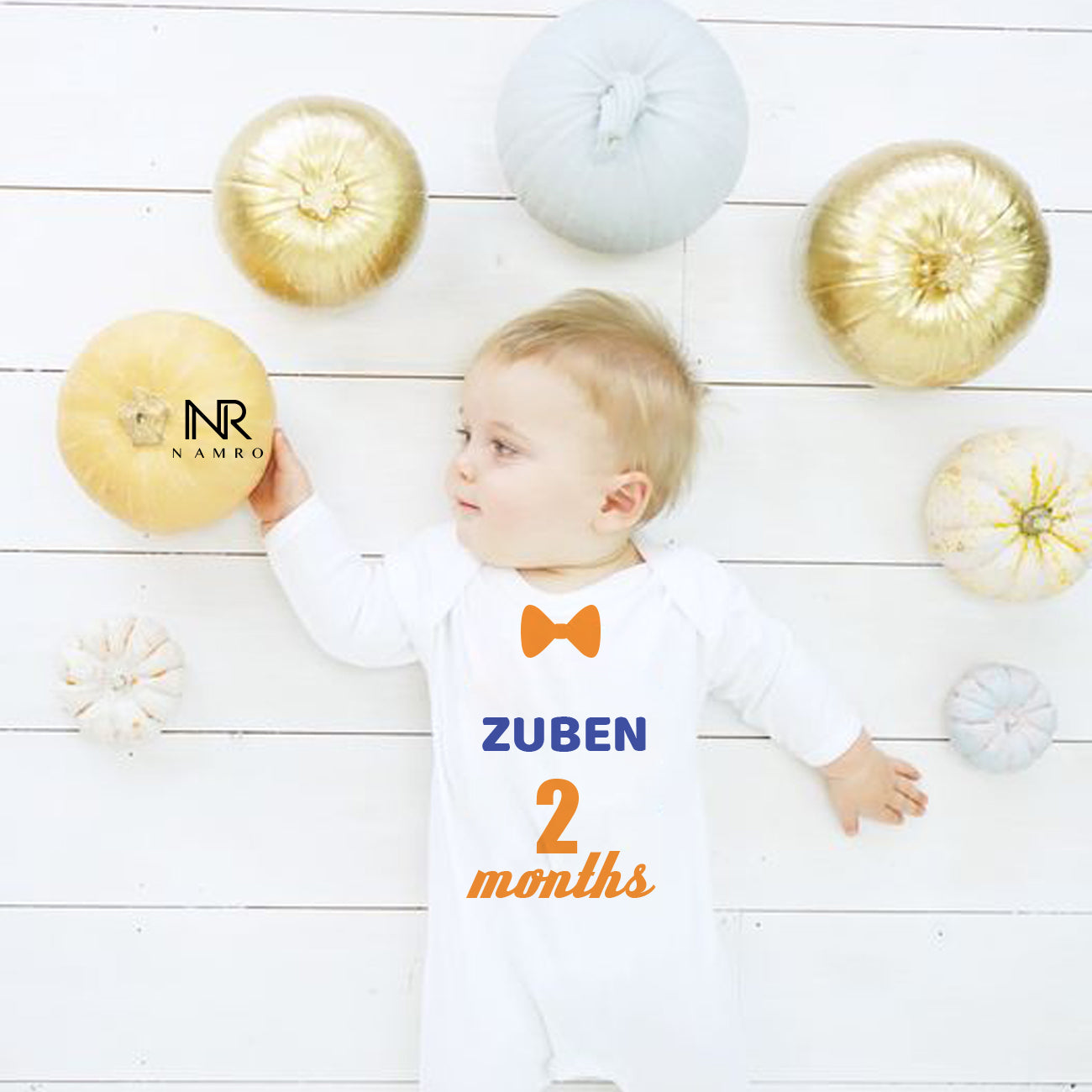 Zuben is 2 MONTHS (Customise baby's name)